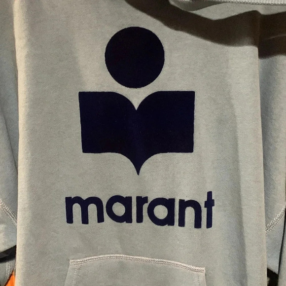 ISABEL MARANT Etoile Miley logo hooded pullover sweatshirt - Picture 2 of 10